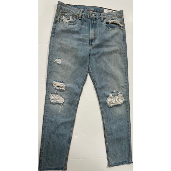Rag & Bone Womens Union Pool Marilyn Distressed Jeans W1718K165UNI Size 31 - Picture 4 of 16